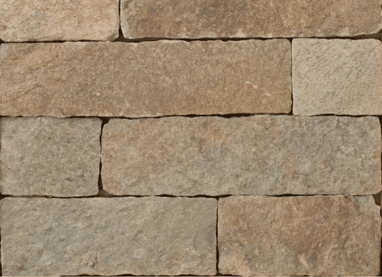 Colonial Tan Strip Natural Thinstone Veneer Swatch.
