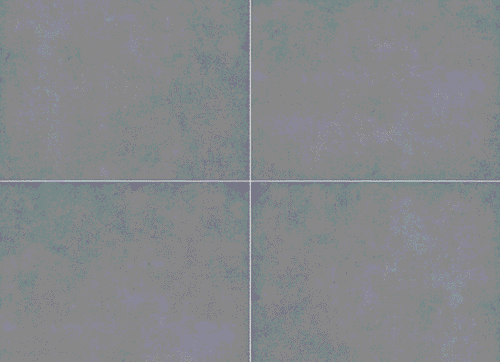 Arterra True Blue porcelain paver color and surface swatch